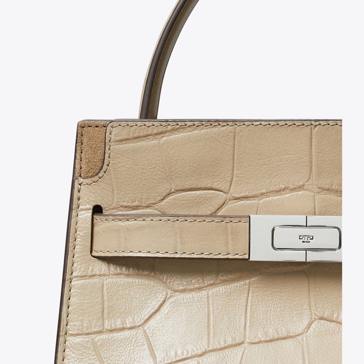 Petite Lee Radziwill Croc-Embossed Double Bag: Women's Designer